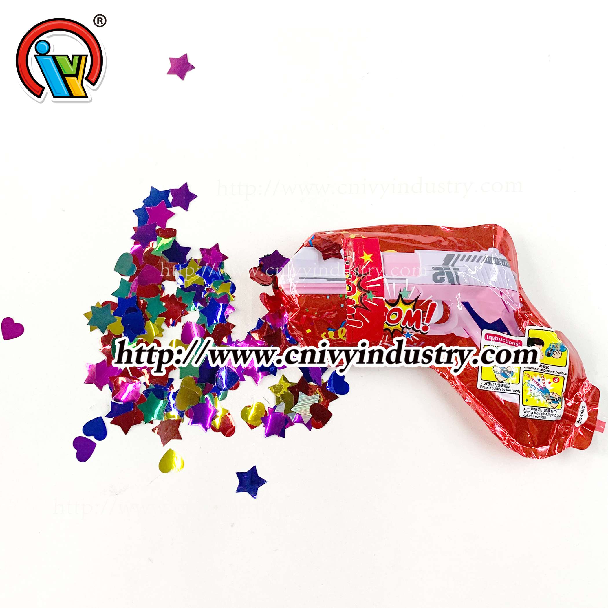China wholesale holiday party wedding balloons foil inflatable confetti gun Tiktok