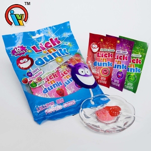 Hand shape lollipop with magic popping candy
