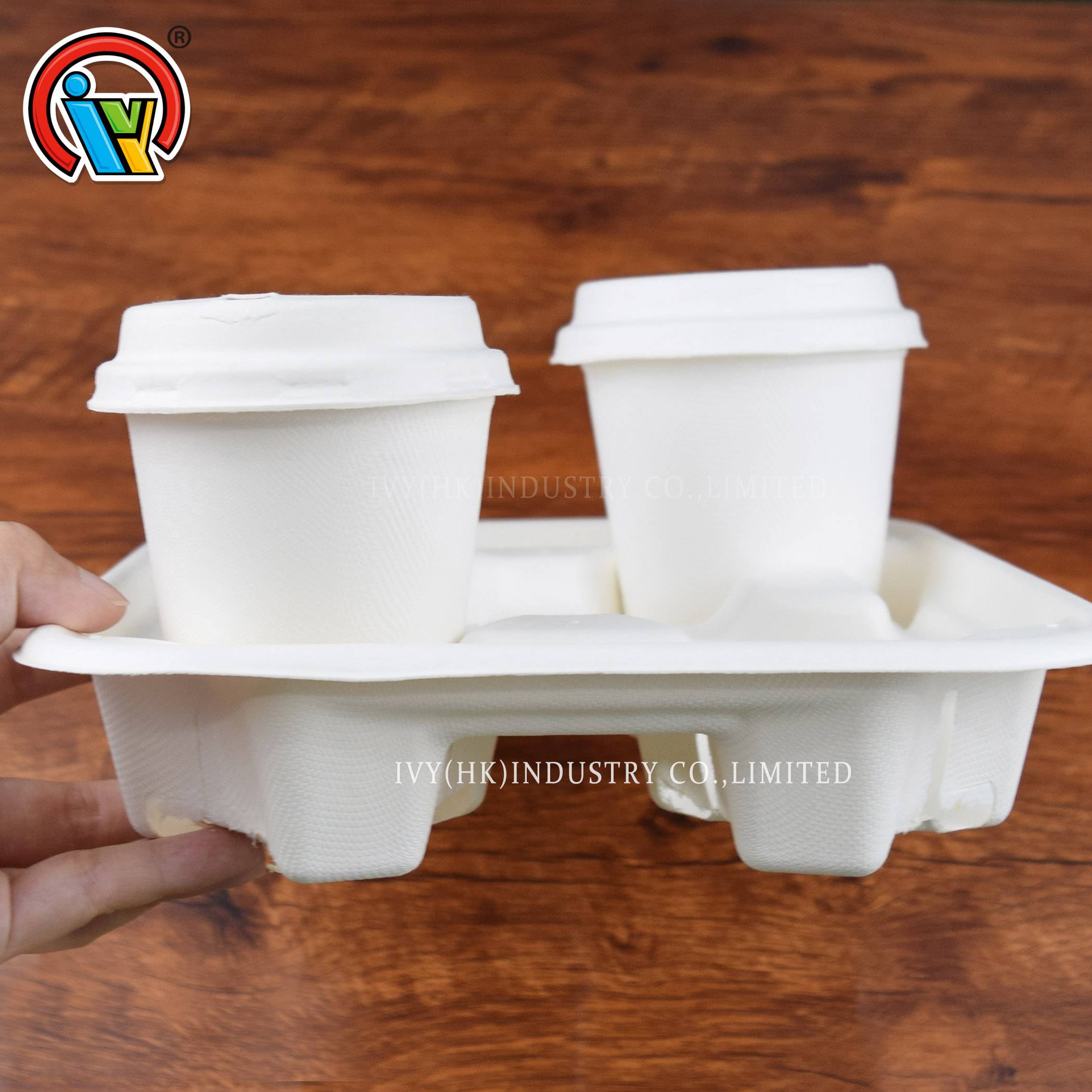 wholesale biodegradable drink carrier tray 