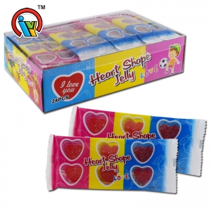 heart shape sweet gummy candy