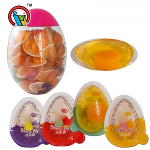 lovely design egg shape jelly candy for sale