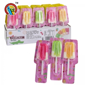 Factory price ice cream shape fruity lollipop candy