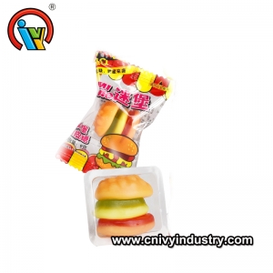 Factory Direct Good Taste Hamburger Gummy Candy For Sale