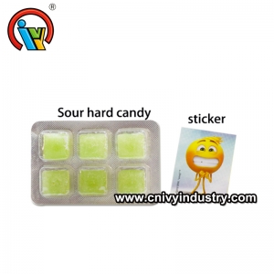 Sour and Sweet Hard Candy With Sticker
