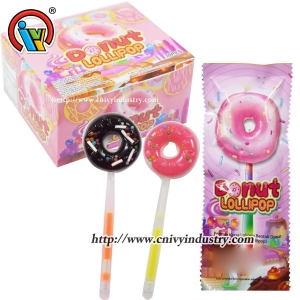 Donuts shape glow stick lollipop candy