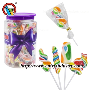 Different shape lollipop hard candy