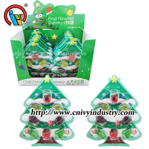 Christmas tree chewing jelly gummy candy