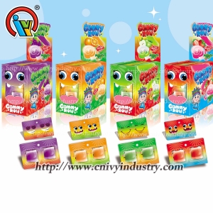 Factory supply fruity jelly gummy roll candy