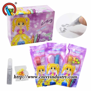 DIY toy candy glitter glue pen toy candy