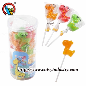 Lollipop candy giraffe lollipop hard candy
