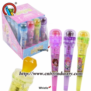 Toy candy microphone lighting toy candy wholesale
