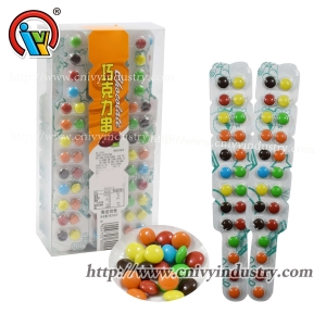 Chocolate beans candy China factory crispy beans candy