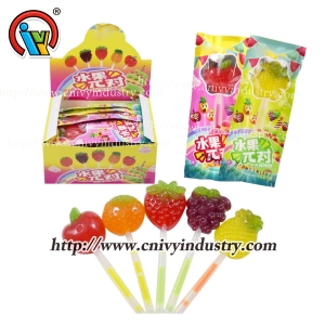 Glow stick lollipop candy fruit shape light lollipop candy