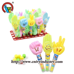Toy candy plastic ring bell toy candy wholesale