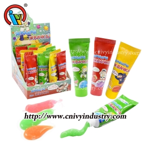 Liquid bubble gum tube toothpaste chewing gum