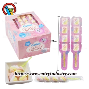 Twist marshmallow candy sweet for halal