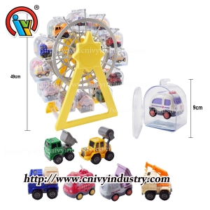 Surprise toy car with candy in Ferris wheel