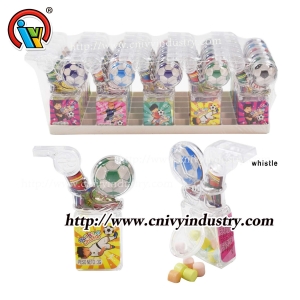 Football whistle toy candy China factory