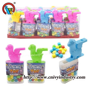 Alpaca shape whistle toy candy for kids