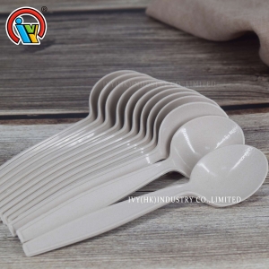 China 100% biodegradable spoon for restaurant compostable food spoon cutlery