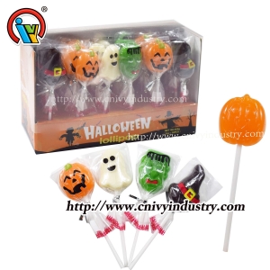 Halloween lollipop hard candy