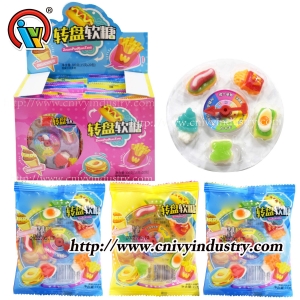 Gummy candy food candy with turntable