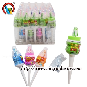 Nipple lollipop candy with sour powder candy