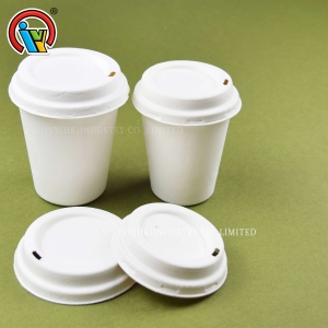 Biodegradable coffee cups with lids