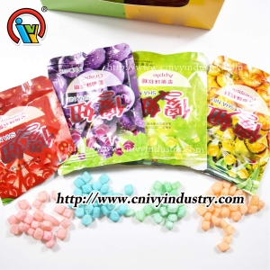 Sour sweet fruit flavor chewy gummy candy