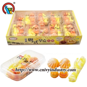 Delicious assorted snacks food gummy candy
