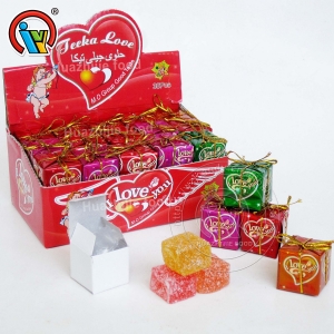 Nice packing gift box square gummy candy jelly candy