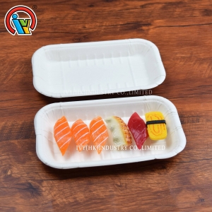 Biodegradable fruit sushi pulp tray plate