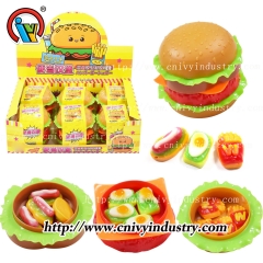 wholesale hamburger bento gummy candy for sale