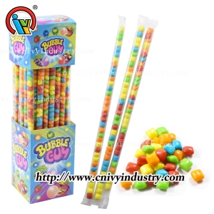 Popular bubble gum stick candy