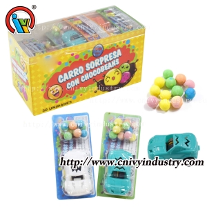 Toy factory pullback car toy with candy