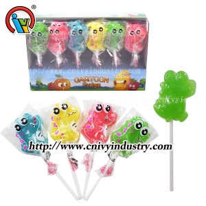 Cartoon dinosaur shape lollipop hard candy for sale
