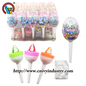 Nipple lollipop candy with sour powder candy