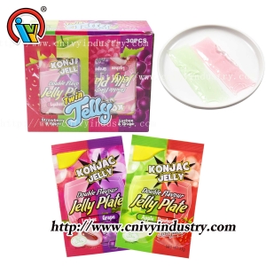 Halal 2 in1 fruit flavor jelly candy
