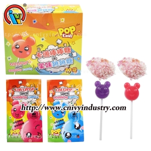Cartoon shape pop rock candy lollipop candy