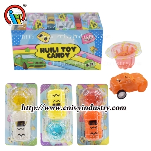 Fruit jam candy with pullback car toy