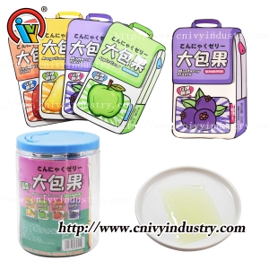 Traveling bag shape jelly candy