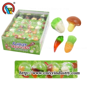 Halal vegetabale shape gummy candy supplier