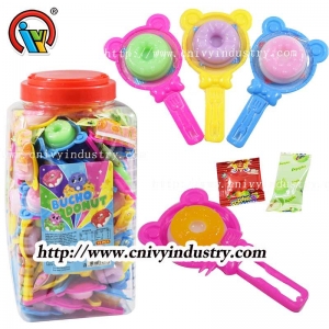 donut jelly candy with popping candy + jam